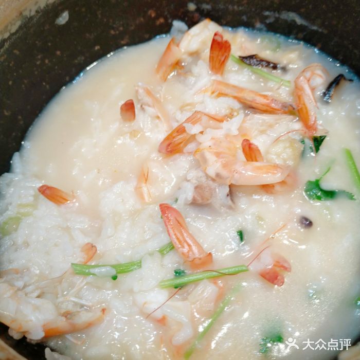 怀冬潮菜-海鲜砂锅粥(鲜味店)排骨虾粥图片