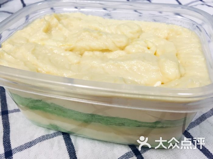 糖果cake榴莲千层蛋糕斑斓叶千层榴莲盒子图片 - 第1张