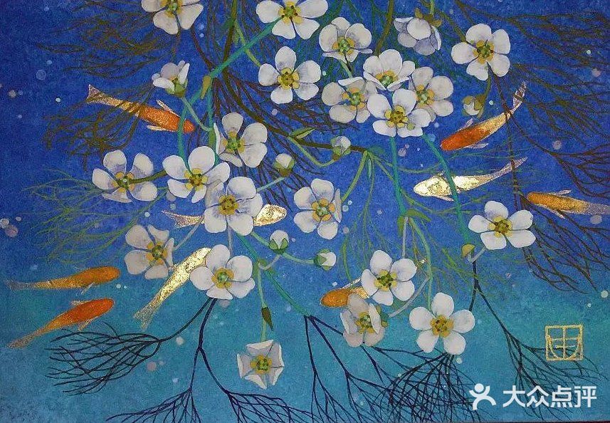 岩彩画:春花秋月