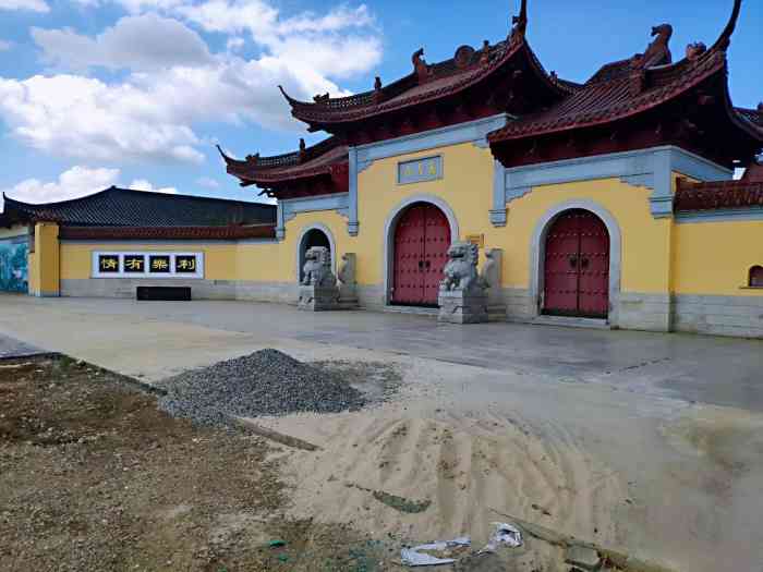 万寿寺-"今天来参加高邮市万寿寺的鼓楼落成典礼,海.