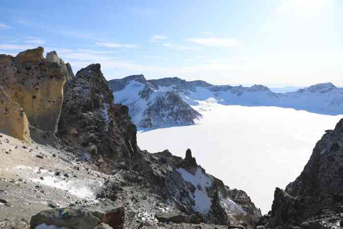 长白山北坡景区-"相比于西坡的1442台阶,北坡要轻松.