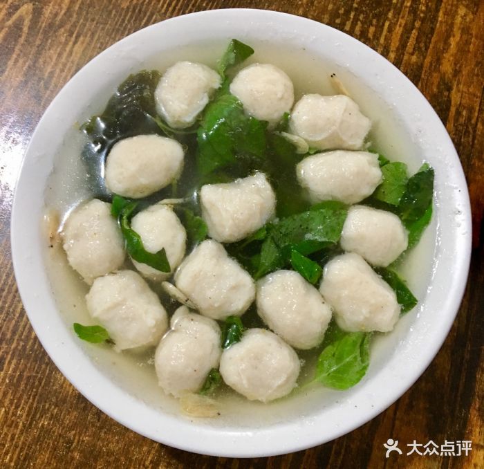 赵记生汆丸子汤烫面角生汆丸子汤图片