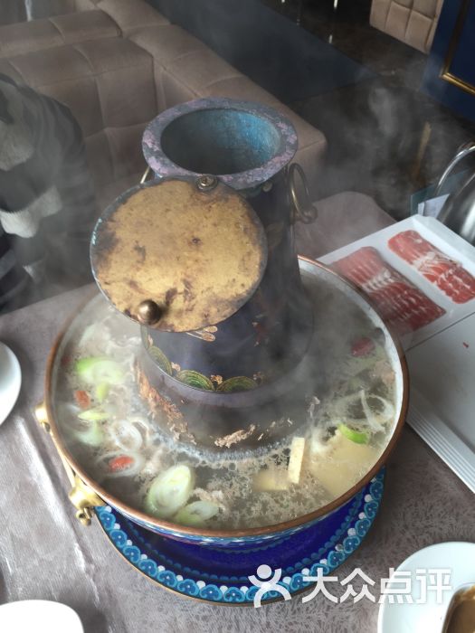 东来顺清真饭店羊肉火锅(番禺中华美食城店)景泰蓝风味锅底图片 第