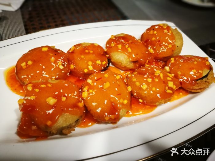 莲海真味美食馆素食餐厅鱼香茄盒图片 第1张