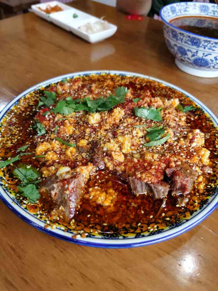 闻香阁蒲城水盆羊肉馆-"蒜泼肉蒜泼肉蒜泼肉,好吃的菜要说三遍,真.