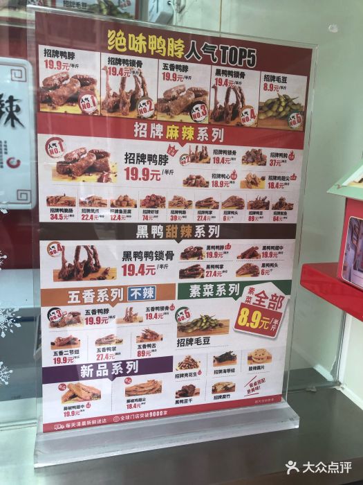 绝味鸭脖(万达店)菜单图片