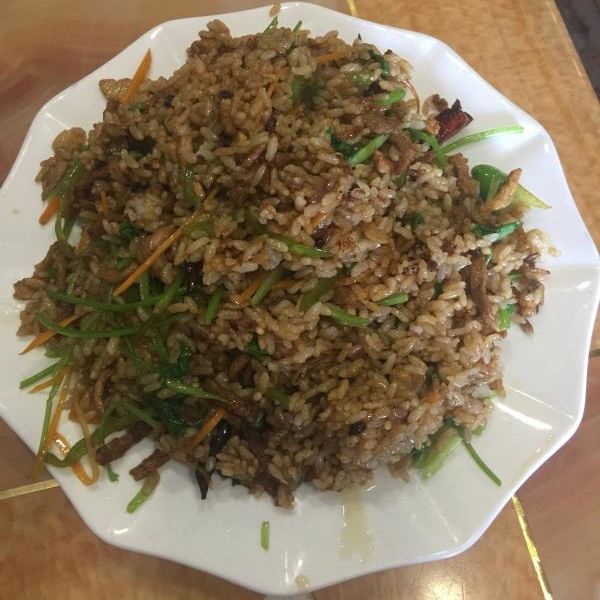 香辣肉丝炒饭