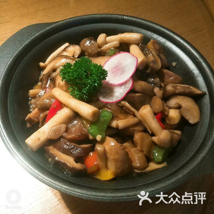 沙姜蘑菇焖板栗