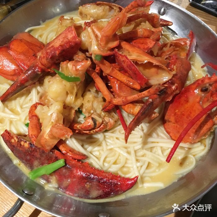 华强北店-牛油焗龙虾海鲜面-菜-牛油焗龙虾海鲜面图片-深圳美食-大众