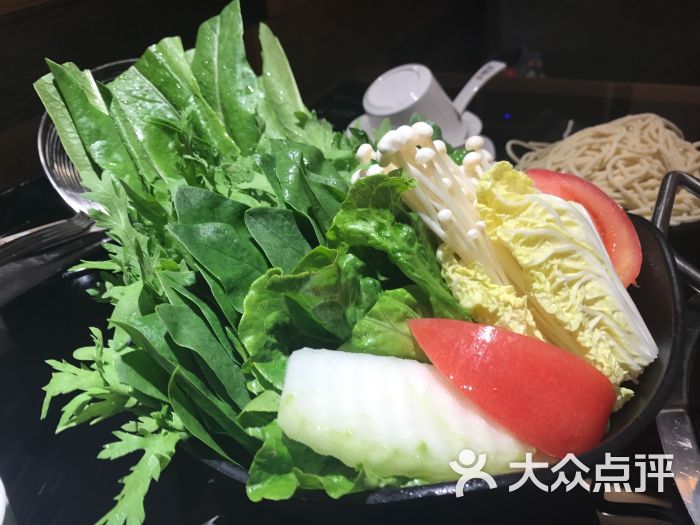 耕牛堂(訸记)潮汕鲜牛肉火锅(金融街店)蔬菜拼盘图片 - 第4张