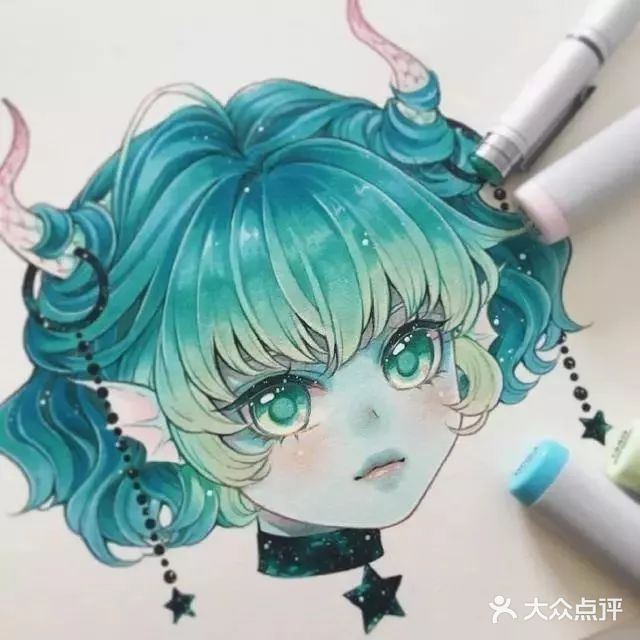 十二星座漫画少女手绘作品欣赏