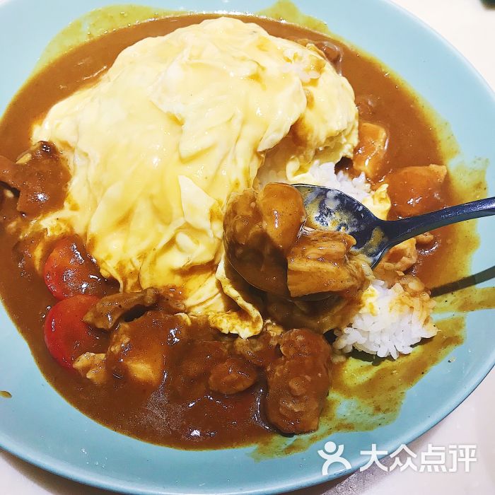 鸡肉番茄咖喱蛋包饭
