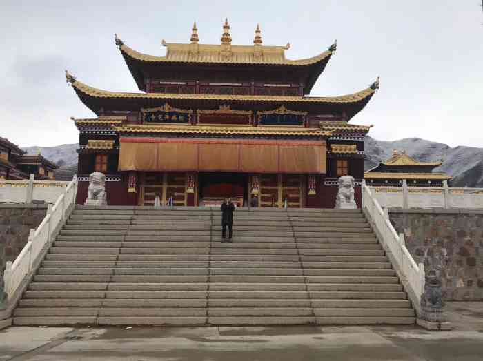 禅定寺-"寺院在卓尼县城的北面后山上.来这边的游.