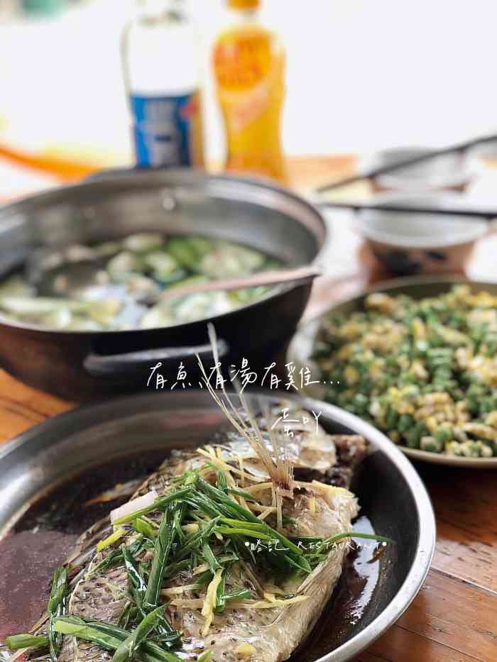 胜记美食-"在大吉沙岛的一家农家菜.那天非常冷而且有