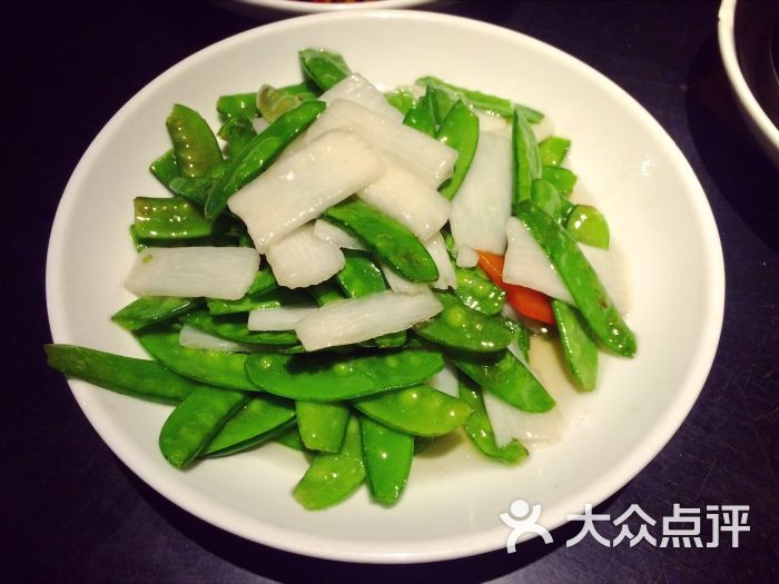 炒西兰花荷兰豆山药的做法