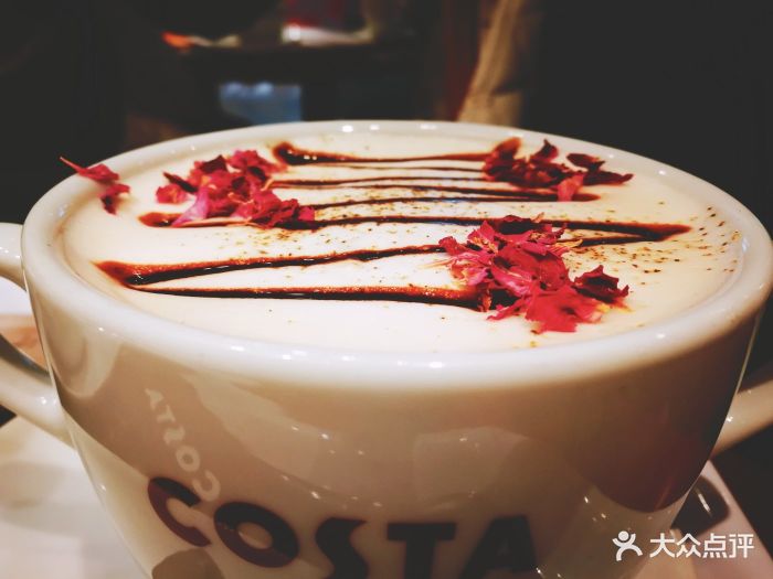 costa coffee(上海大悦城店)玫瑰黑巧茶拿铁图片 第1张