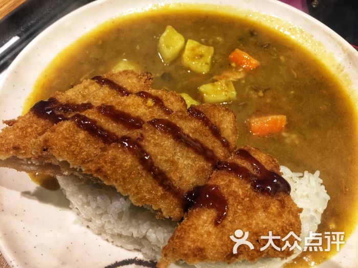 猫日式拉面(同济联合广场店)芝士鳕鱼排咖喱饭图片 - 第1张