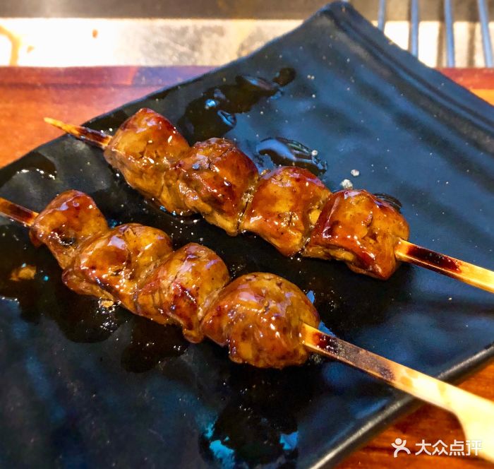 鸟串烧yakitori烧酱鸡肝图片