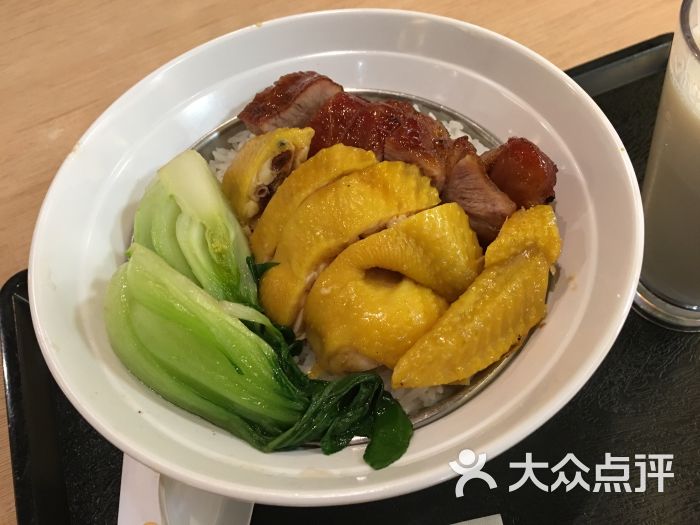 油鸡拼叉烧饭