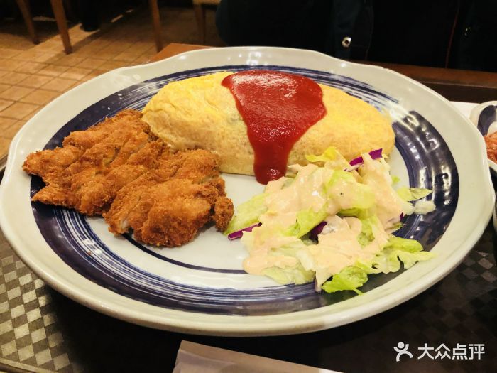 稻田屋-炸鸡排蛋包饭-菜-炸鸡排蛋包饭图片-大连美食-大众点评网