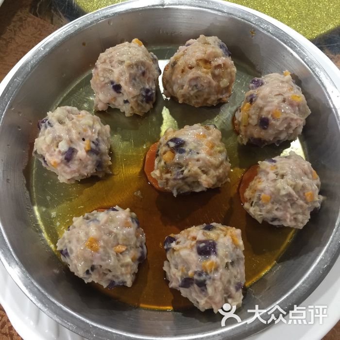 粗粮蒸肉丸