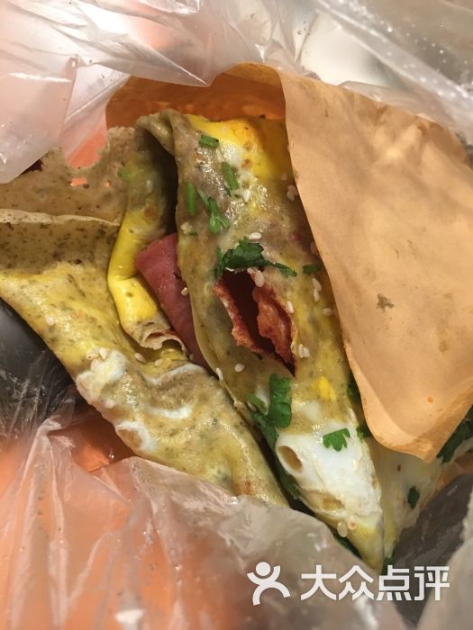 双蛋芝士培根顶配煎饼
