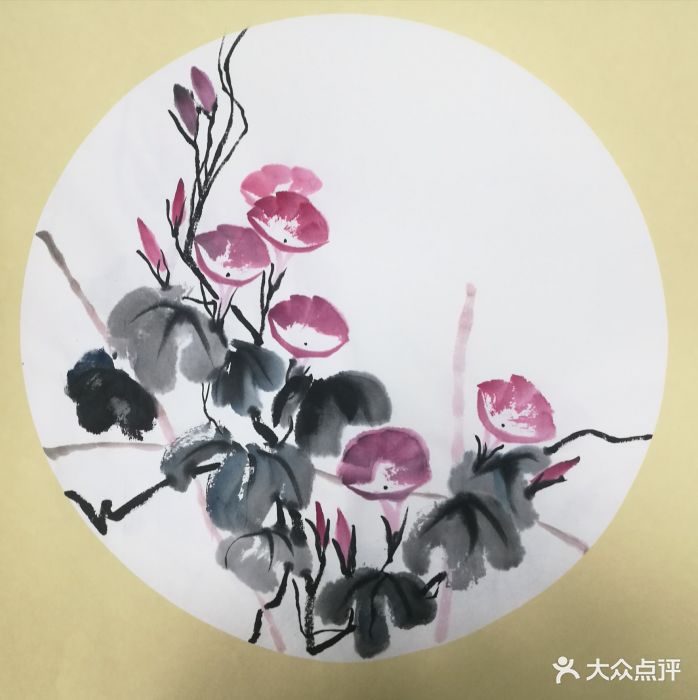 北京国艺书画艺术教育中心第二期牵牛花作品图片