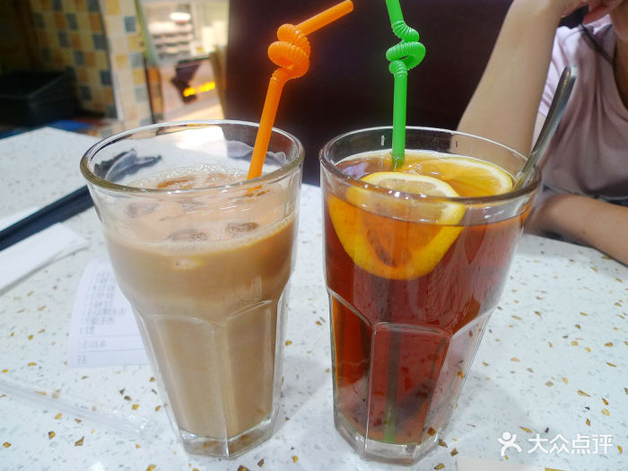 香港仔茶餐厅(环亚广场店)奶茶和柠檬红茶图片 - 第113张