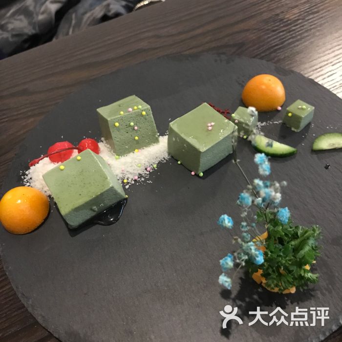 抹茶豆腐分子料理