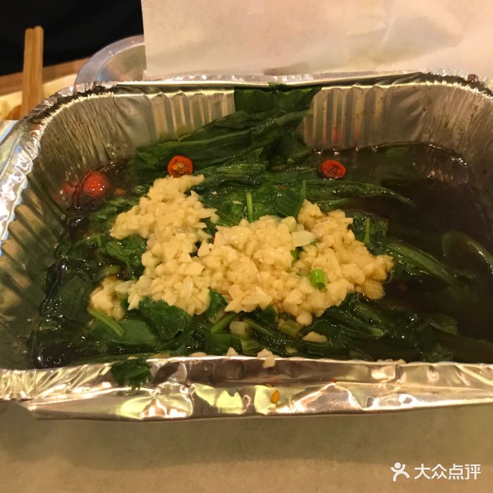 锡纸油麦菜