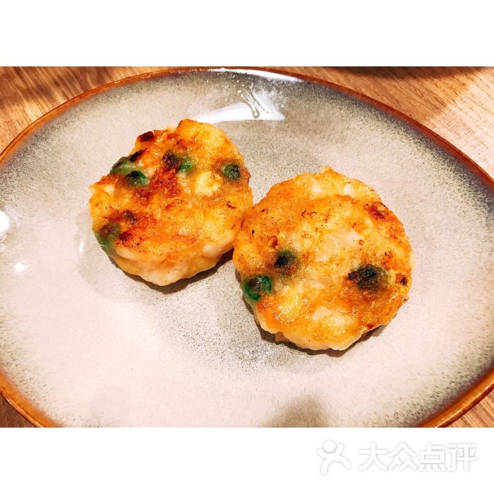 香煎黄金虾饼