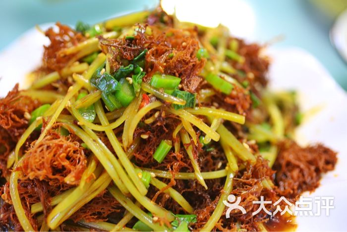 凉拌树花