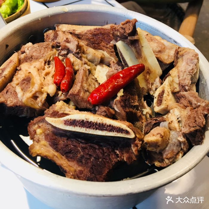 爸爸炒料牛排老火锅(世纪汇店)爸爸煮牛排骨图片