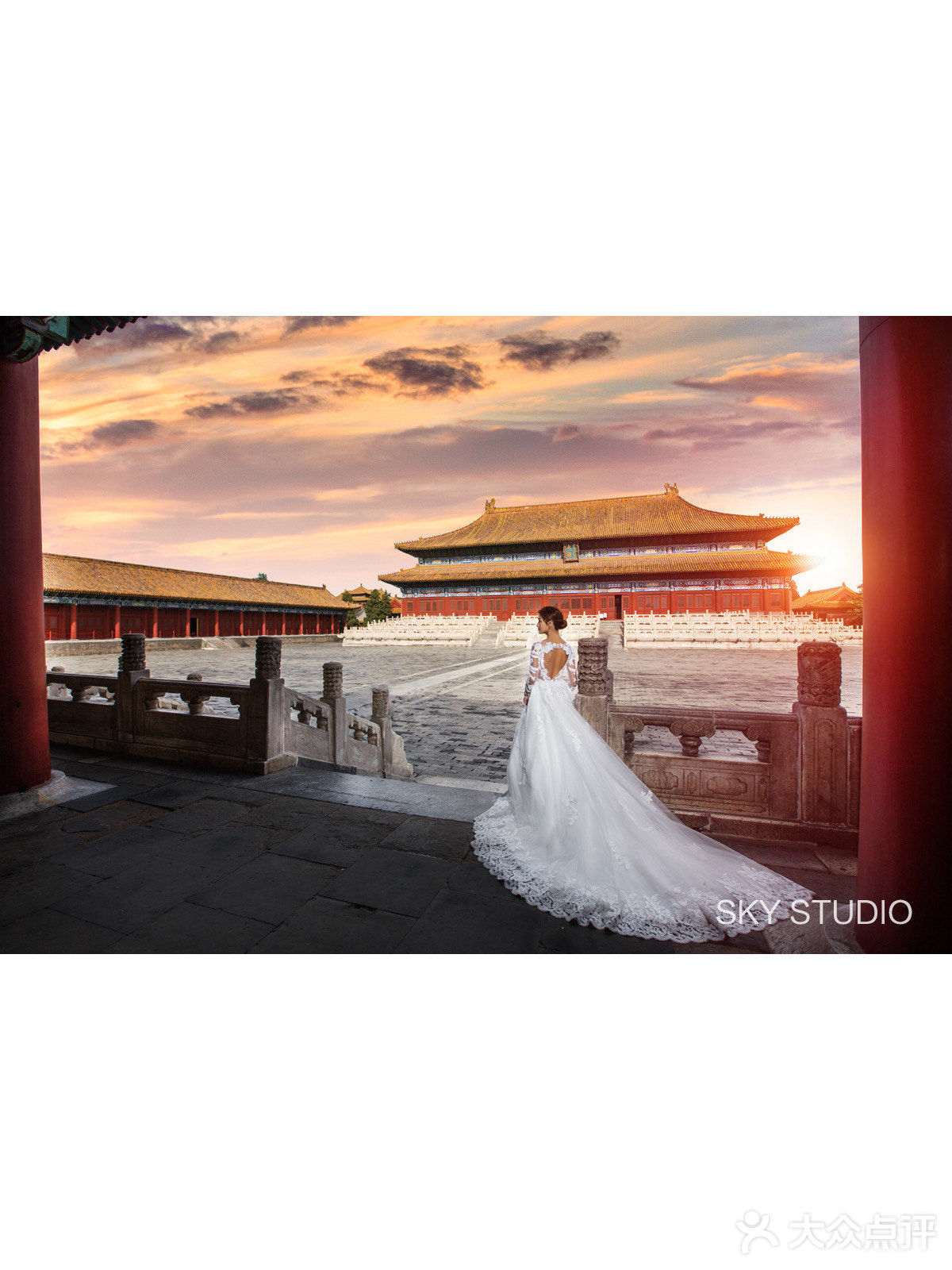 北京故宫婚纱照美翻天中国风建筑婚纱摄影风格