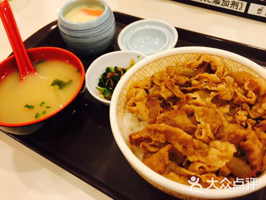 食其家牛丼快餐店(金牛万达店)原味牛丼蒸蛋套餐图片 - 第198张