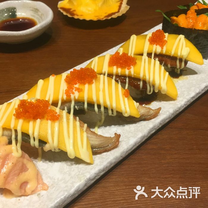 羽生创作料理芒果鳗鱼寿司图片-北京日本料理-大众