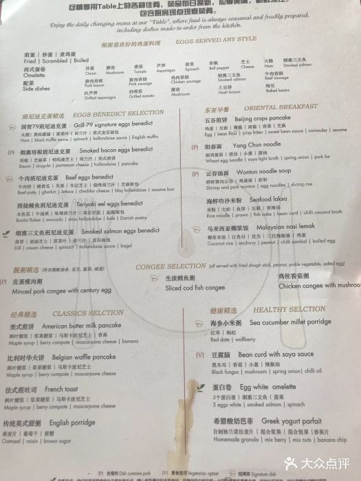 国贸79 grill 79(国贸大酒店)零点早餐菜单图片 - 第724张