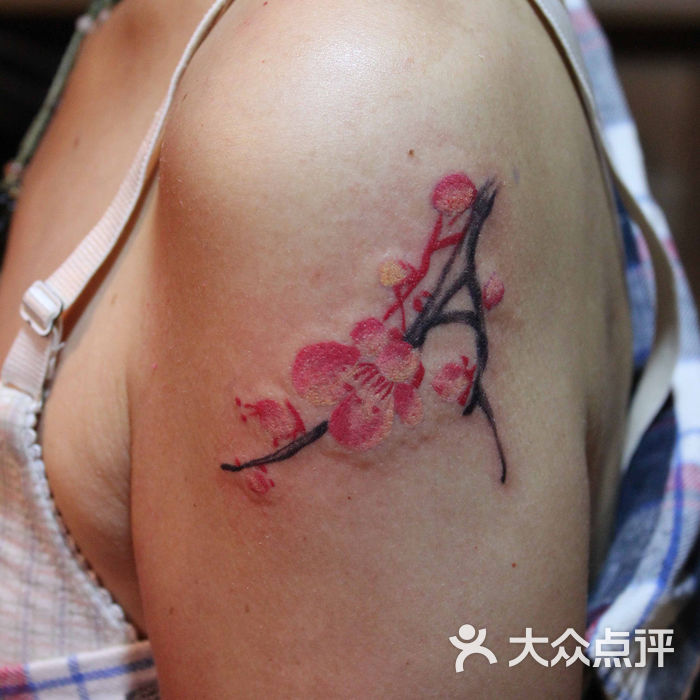 西安纹身古刺青满背华容道纹身 关公纹身 西安纹身古