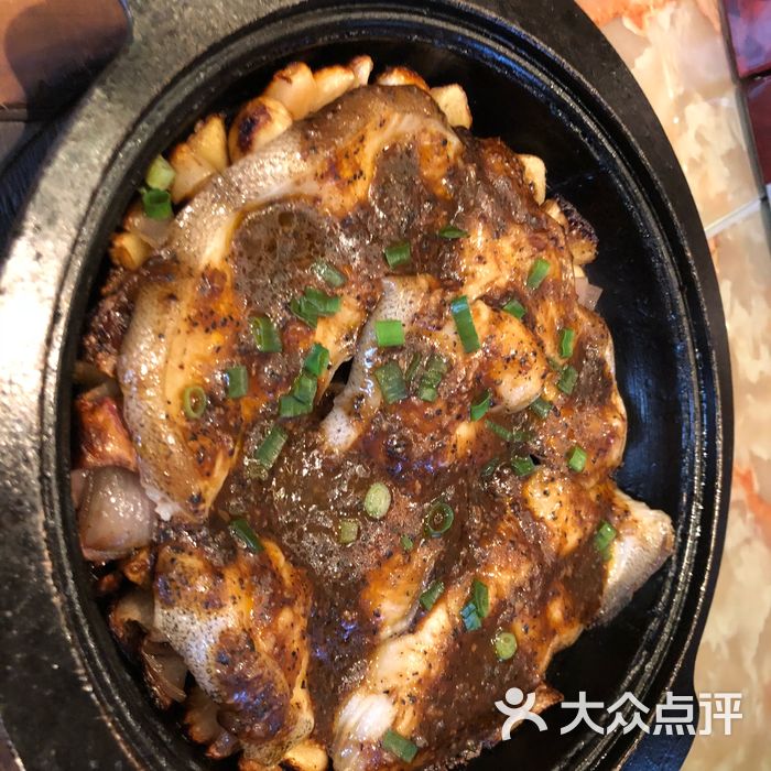 开饭砂锅黑椒焗蝶鱼图片-北京其他中餐-大众点评网