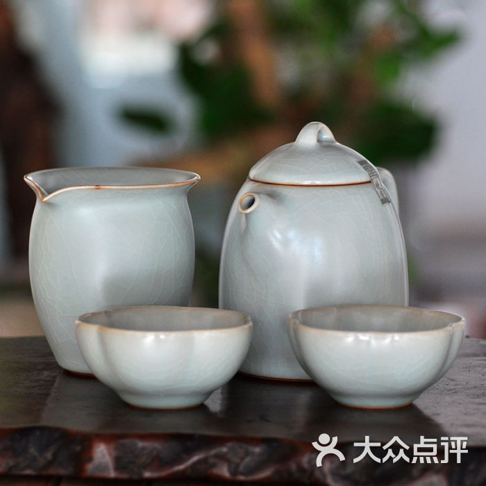 龙圣华苑 台湾蔡晓芳窑天青套组 (2)