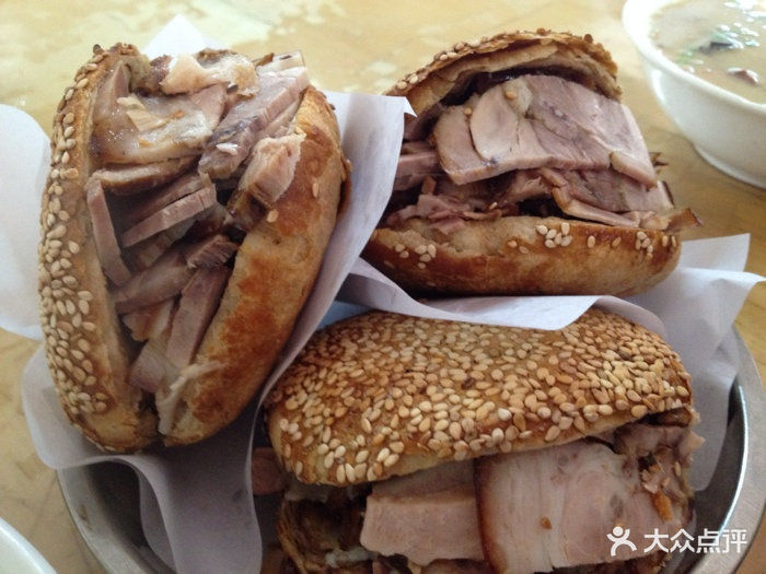 老四烧饼-烧饼夹肘子-菜-烧饼夹肘子图片-北京美食