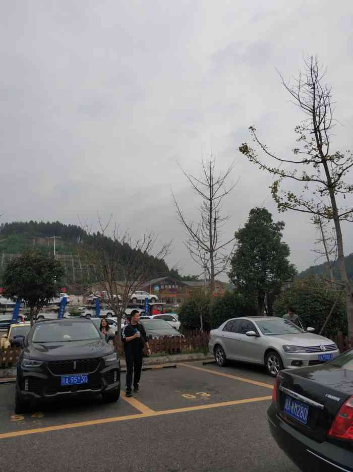 盐亭服务区停车场-"从阆中回重庆要经过的一个服务区