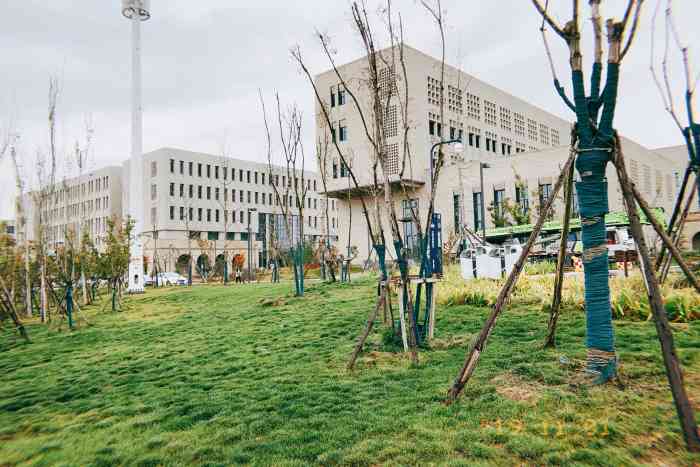 延安大学新区-"来到新校区,最喜欢的就是宿舍外面这片