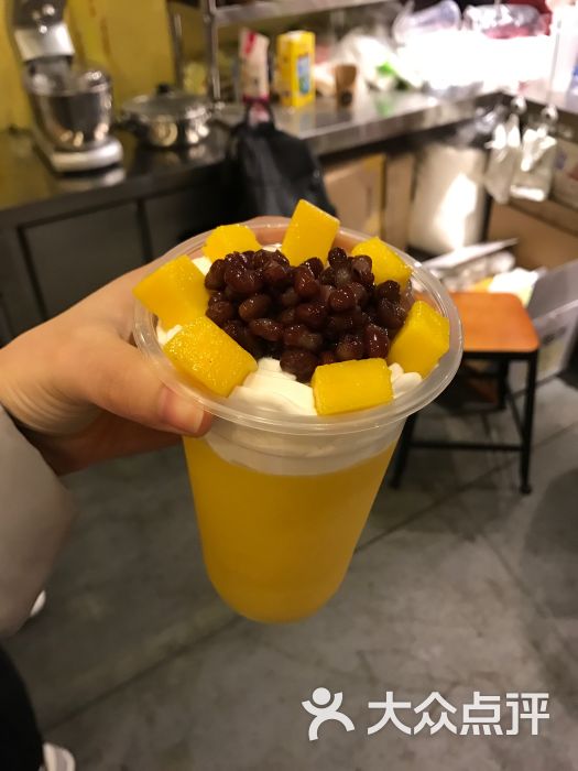 红豆粒粒芒果冰