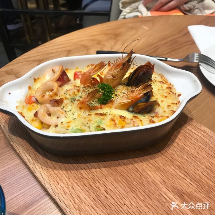 西班牙海鲜奶油焗饭