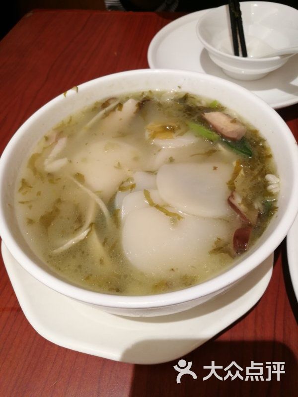 缸鸭狗宁波特色饮食店咸菜年糕汤图片-北京宁波菜