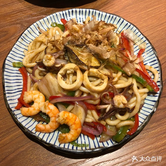 红砖和风料理(北京路店)鲍鱼海鲜炒乌冬面图片