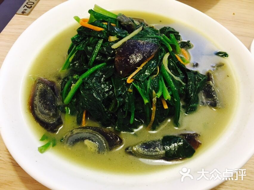 皮蛋菠菜汤