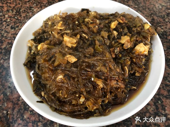 咸菜鸡蛋炒粉丝