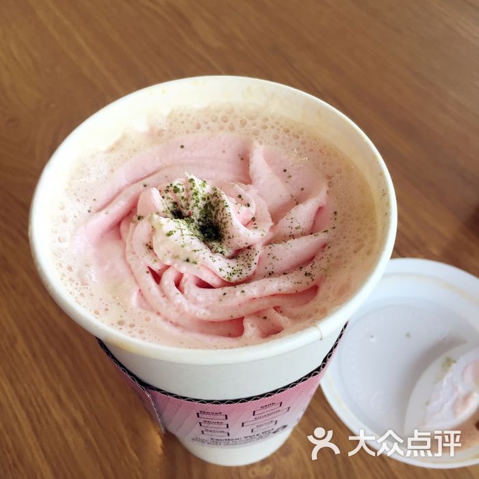 星巴克樱花拿铁图片-北京咖啡厅-大众点评网